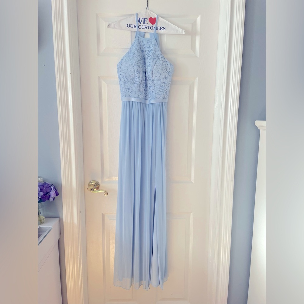 David’s Bridal Size 2 Ice Blue Bridesmaid dress